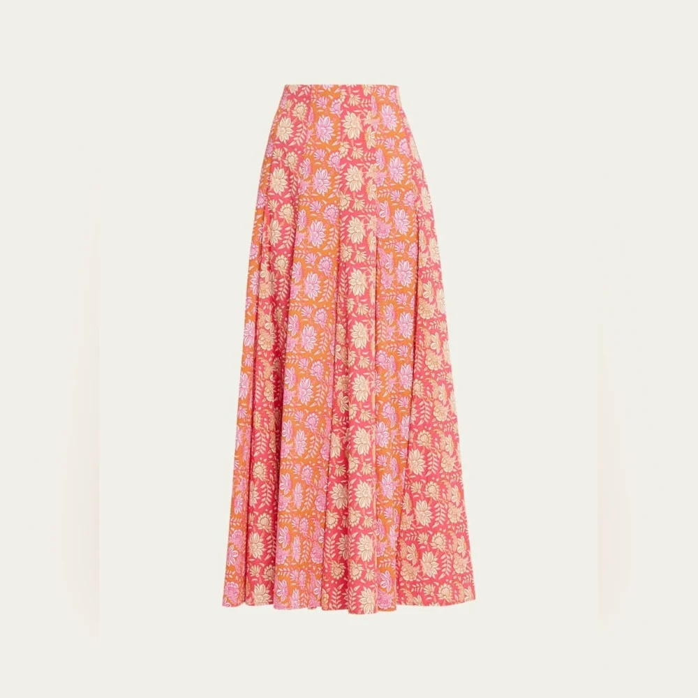 Figue Hayden Printed Skirt - Batik Floral Raspberry